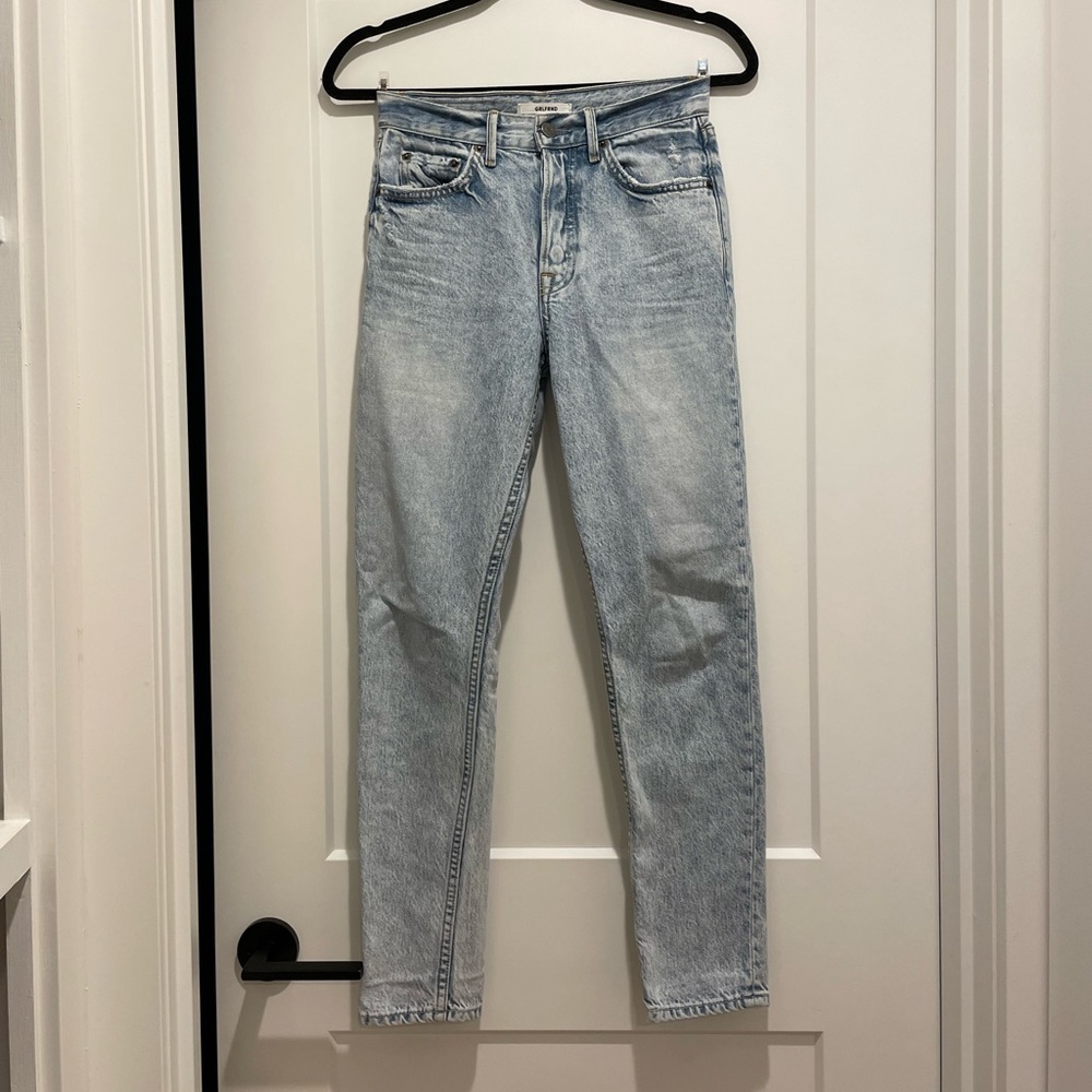 GRLFRND Karolina Size 24 Light Blue Button-Fly Jeans